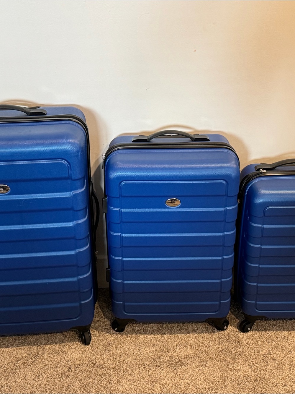 Royal Blue Hardside Spinner Luggage - Set Piece